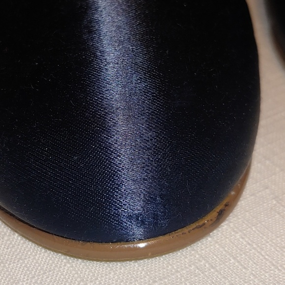 Colorful Creations Navy Blue Satin Shoes, Sz. 6.5B - Picture 5 of 5